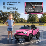 Qaba 12V Kids Ride-On Car Toy with Remote Control