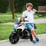 Qaba 12V Kids Ride-On Motorbike Toy with Training Wheels