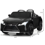 Lexus Kids LC500 ZB1618 12V Ride on Car Black