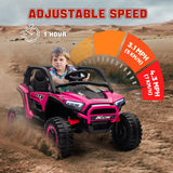 Qaba 24V Kids Ride-On Truck Toy with Remote Control