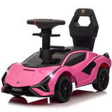 Lamborghini Sian Foot Baby Walker to Floor Push Pedal Ride On Car with Music and Lights