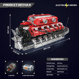 Mould King Lambo V12 Engine Building Sets - (3472 Pieces)