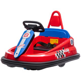 Aosom 6V Kids Ride-On Bumper Car Toy with Music