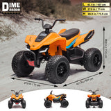 McLaren MCL 35 Kids Quad ATV 12V Ride on Car with LED Lights and Music