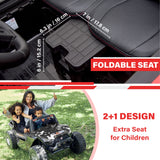 High Speed 2.0 24V Dune Buggy Up To 15 km/h Off-Road UTV Limited Edition Black with Remote Control and Rubber Tires