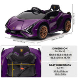 Lamborghini SIAN FKP 37 12V Ride on Car On Seater with Scissor Doors