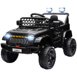 Qaba 12V Ride on Truck, Electric Car for Kids with Remote Control, Suspension, 3 Speeds, USB Music Headlights, Dark Blue