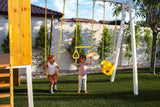 Avenlur | Forest - Modern Backyard Outdoor Swing Set 2 Swings And Trapeze Bar