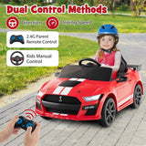 12V Licensed Ford Mustang Shelby GT500 Kids Ride on Car with Remote Control for Kids Aged 2-8