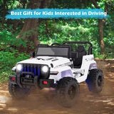 12V 2-Seater Ride on Car Truck with Remote Control and Storage Room