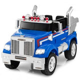 12V Kids Remote Control Electric Ride-On Truck with Lights and Music