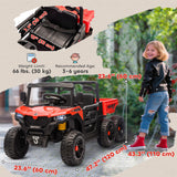 Qaba 24V Kids Ride-On Truck Toy with Remote Control