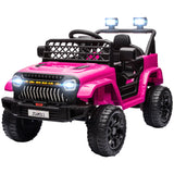 Qaba 12V Ride on Truck, Electric Car for Kids with Remote Control, Suspension, 3 Speeds, USB Music Headlights, Dark Blue