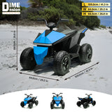 All-terrain ride on quad vehicle for kids with EVA tires and rear spring shocks