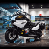Police Officer Edition 24V Kids Motorcycle With Music, Lights and Rubber Wheels
