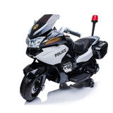 Police Officer Edition 24V Kids Motorcycle With Music, Lights and Rubber Wheels