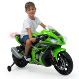 INJUSA 12V Kawasaki Ninja ZX10 Motorcycle for Kids