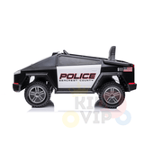 Future Police 12V Ride On Truck, 4×4, Leather Seat, Siren, BT, Rubber Wheels, Rc