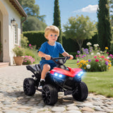 Qaba 6V Kids Ride-On ATV Toy with LED Headlights