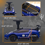 Qaba 6V Kids Ride-On Sports Car Toy with LED Lights