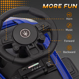 Qaba 6V Kids Ride-On Sports Car Toy with LED Lights