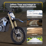 MotoTec 1800w Pro 48V/13Ah Lithium Electric Dirt Bike