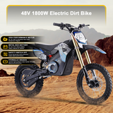 MotoTec 1800w Pro 48V/13Ah Lithium Electric Dirt Bike