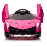 Lamborghini Veneno 12V 4X4 Ride-on Car Pink
