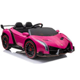 Lamborghini Veneno 12V 4X4 Ride-on Car Pink