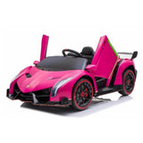 Lamborghini Veneno 12V 4X4 Ride-on Car Pink