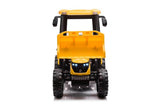 Kids 6-Wheel Electric Tractor with Trailer Yellow