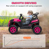 Qaba 24V Kids Ride-On Car Toy with Remote Control Pink