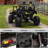 Front view of ride on jeep for kids aged 3 to 8