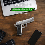 M92 Beretta - Silver - Wolfhound Tactical Miniature Pistol Model