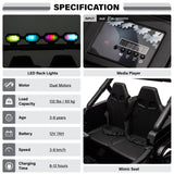 HAVOC 2 Seater Angry Bird Jeep 12V Kids Ride On Car Toy with Open Doors, Realistic Lights and Remote Control