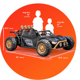 Special Edition XDB 24V 2 Seater Ride On/ Buggy With Parental Control, Rubber Tires