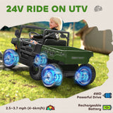 Qaba 24V Kids Ride-On Truck Toy with Remote Control