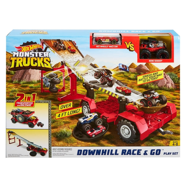 Hot Wheels - Monster Trucks Race & Go Play Set - Kids On Wheelz