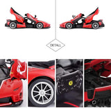 【BUILDING KIT】Rastar 1/18 Ferrari FXXK EVO DIY Building Kit with Remote Control, 92pcs Kids On Wheelz