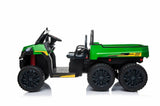 24V Farm Truck UTV 2 Seater 6 Wheels with Tipper Electric Kids' Ride-On Car with Parental Remote Controller Green-KOW Kids On Wheelz