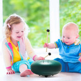 10 Inch High Carbon 11 Notes Steel Tongue Drum with Drum Hammer Costway