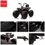 Kids Ride On Atv 12v 4x4 Off-road ATV with Monster Tires, Independent Suspension, Realistic Lights and Leather Seat - Kids On Wheelz Kids On Wheelz