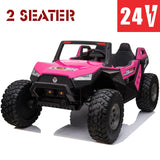 Dune Buggy Kids Ride On 24V 2 Seater, PINK EDITION, Voltz Toys