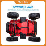 2 Seater Lifted Monster Jeep 12V Electric Ride On Truck for Kids with Parental Remote Control, Voltz Toys