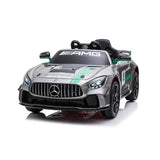 Ride On Car 12v Mercdes Benz GT4 Sliver Green Limted Editon- KidsOnWheelz - Kids On Wheelz