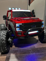 2025 Ultimate Luxury Off-road Lifted 2 Seaters 24V Licensed Ford Super Duty F450 Electric Kids' Ride On Car with Remote Control Kids On Wheelz