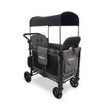 W2 Elite Multifunctional Double Stroller Wagon (2 Seater) Gray - Wonderfold WonderFold
