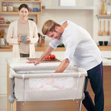 Unilove Hug Me Plus 2-in-1 Bedside Sleeper & Portable Bassinet for Newborn Unilove
