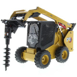 Cat 272D3 Skid Steer Loader 1:16 Diecast Radio Control (Includes 4 interchangeable Work Tools - Bucket, Auger, Forks, and Broom), 28007 Caterpillar
