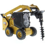 Cat 272D3 Skid Steer Loader 1:16 Diecast Radio Control (Includes 4 interchangeable Work Tools - Bucket, Auger, Forks, and Broom), 28007 Caterpillar